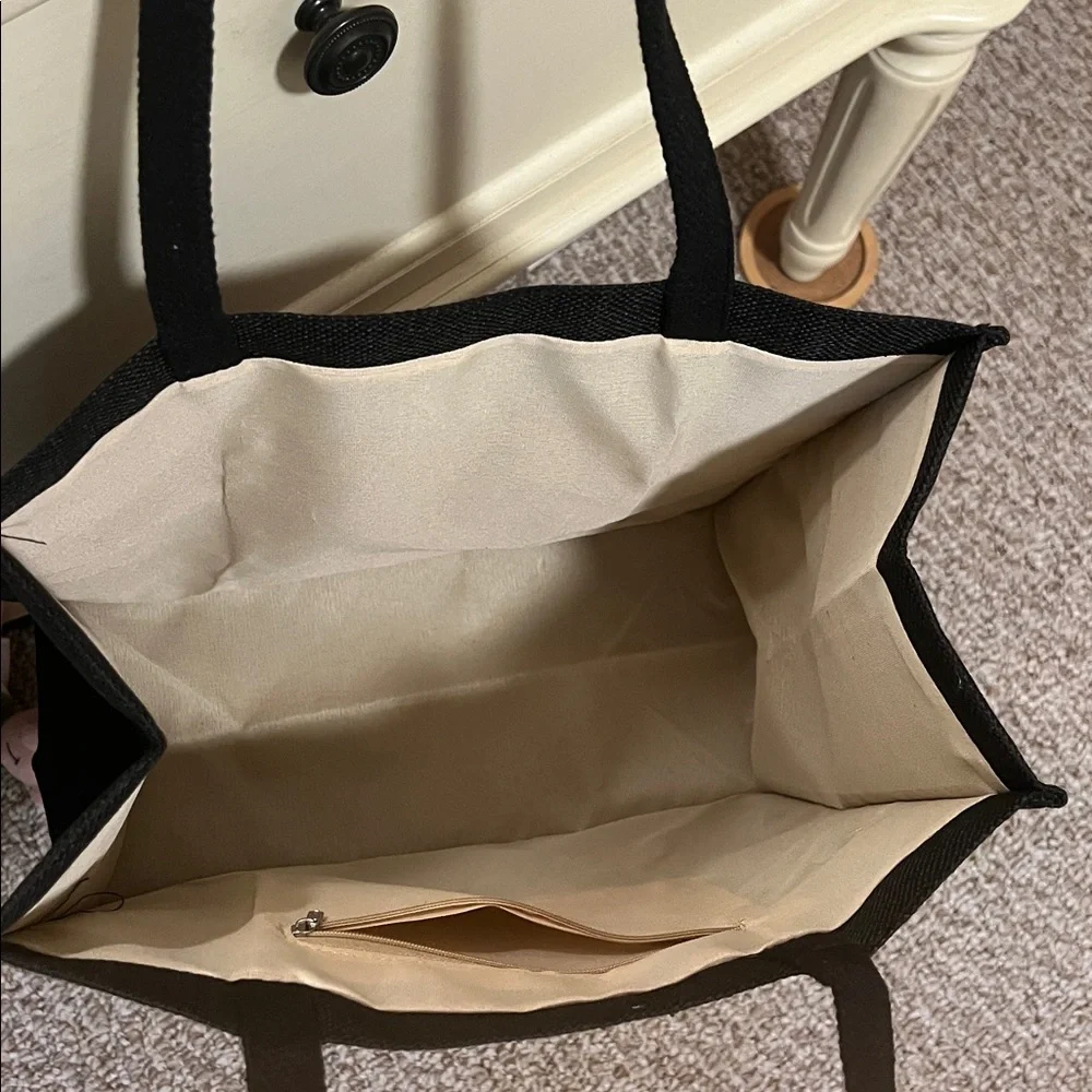 NWT: Burlap “Nana” Tote w/Wristlet - Picture 7 of 7